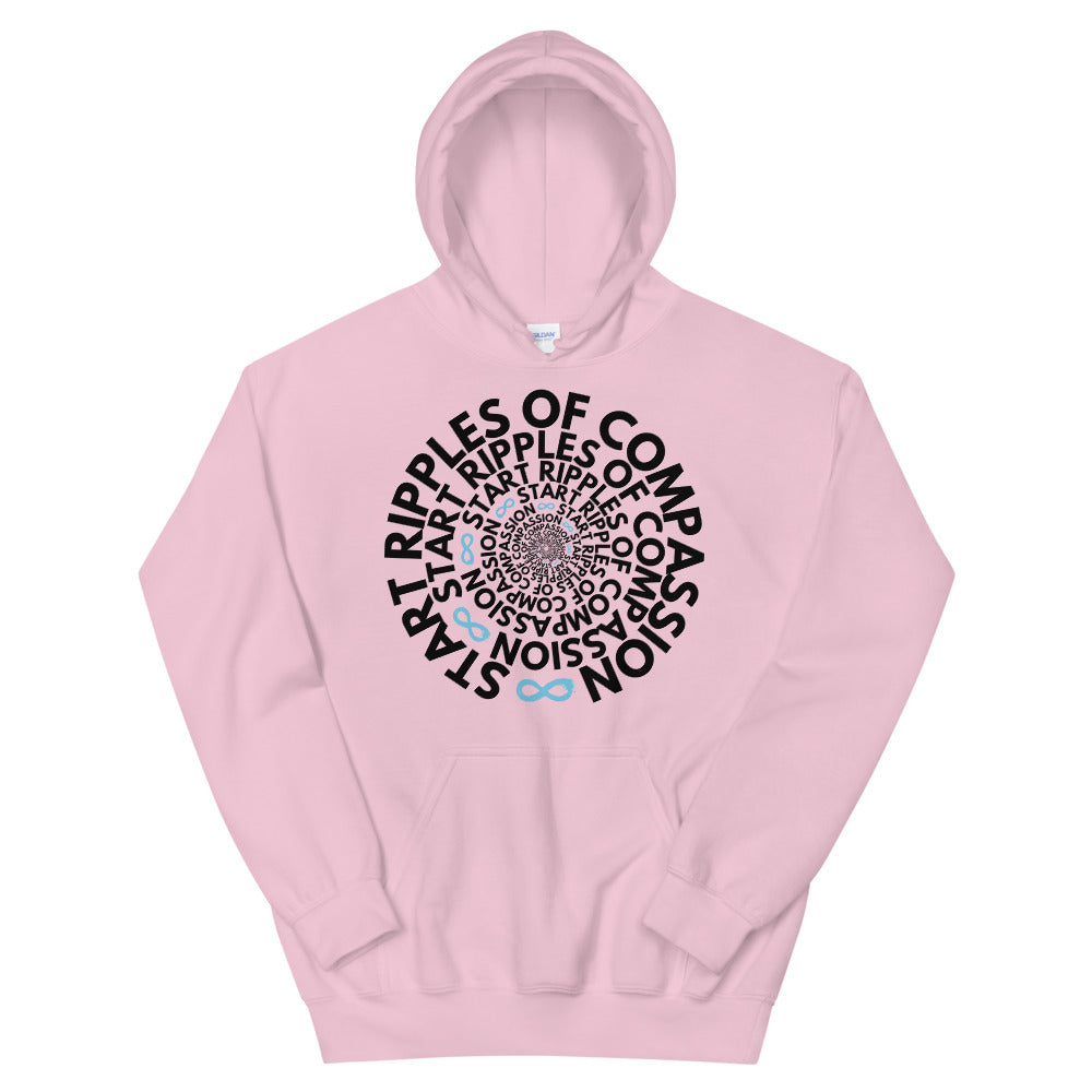Ripples Twist - Unisex Hoodie - Black Print