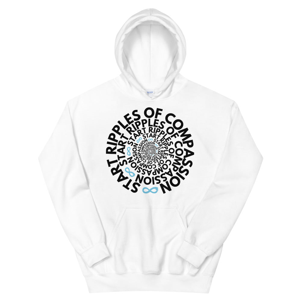Ripples Twist - Unisex Hoodie - Black Print