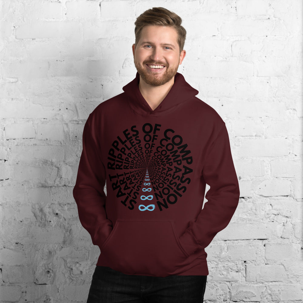 Ripples - Unisex Hoodie - Black print