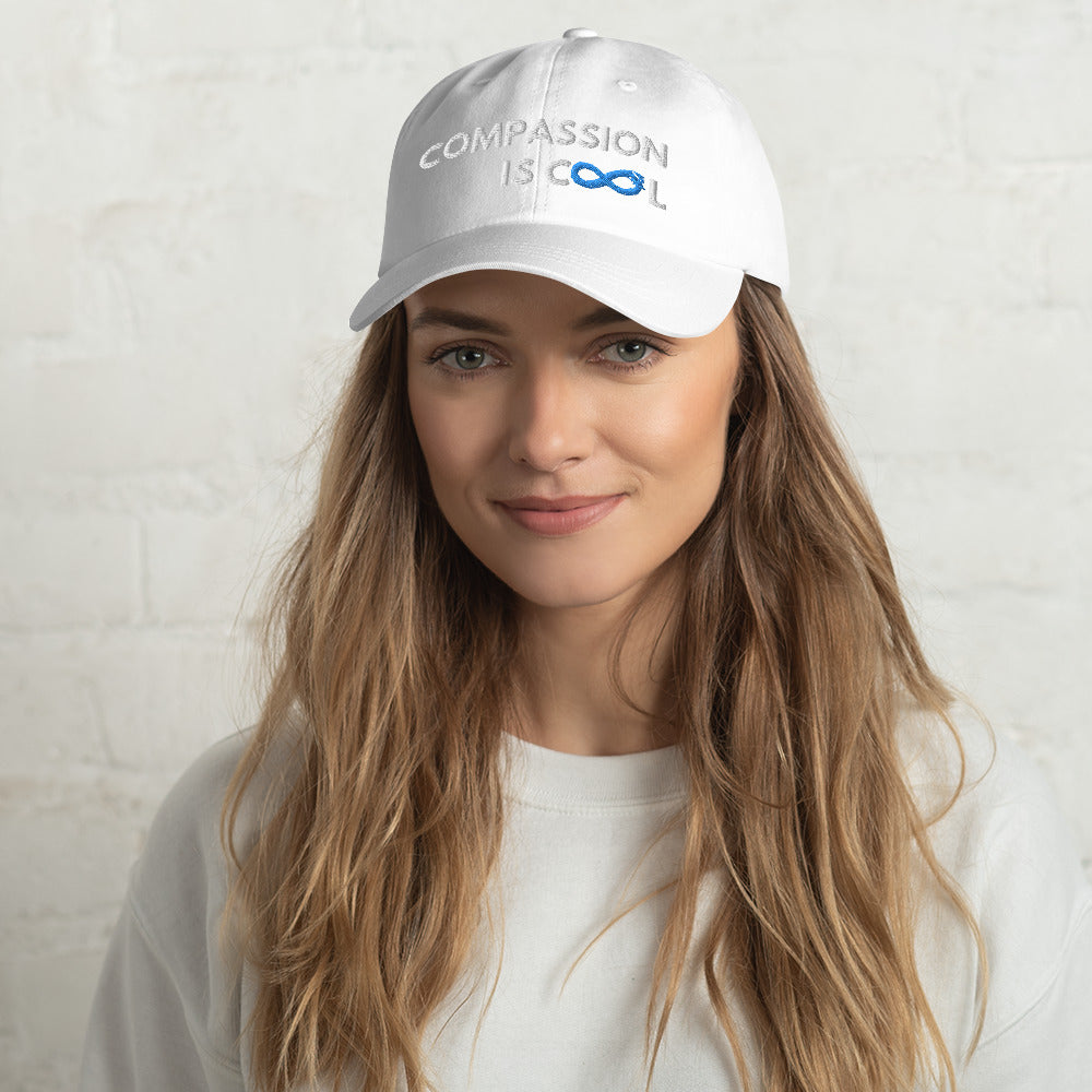 Compassion is Cool - Dad Hat - White Thread