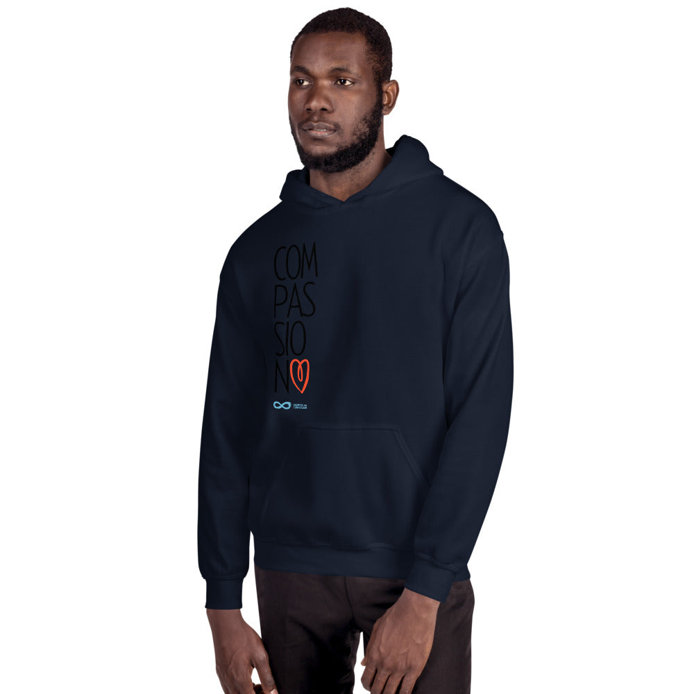 Compassion Heart - Unisex Hoodie - Black Print