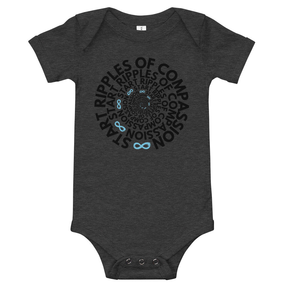 Ripples Twist - Onesie - Black Print