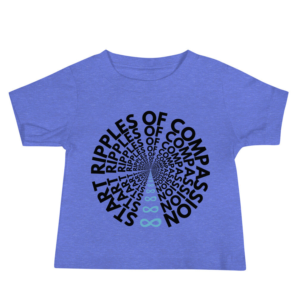 Ripples - Baby Tee - Black Print