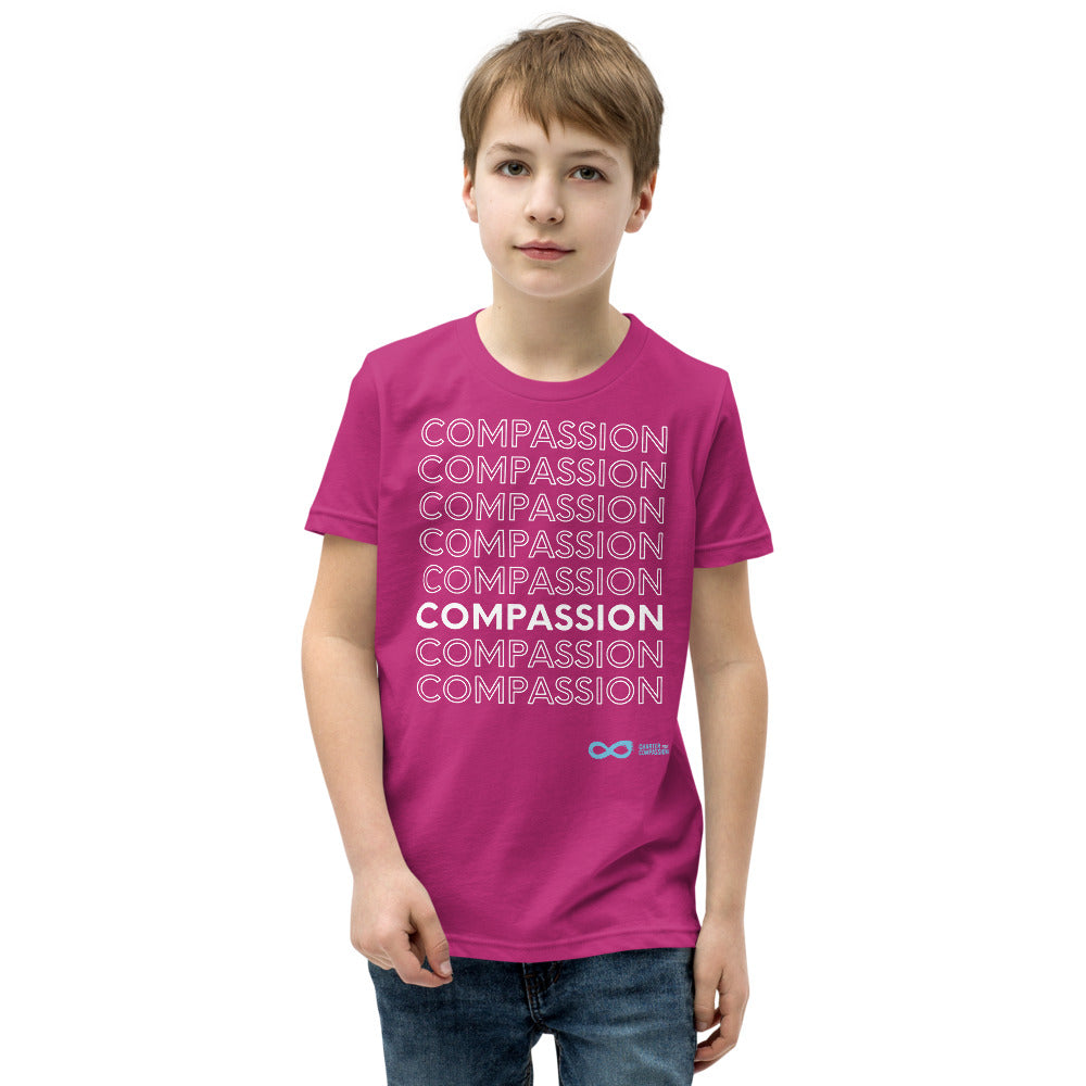 Compassion English - Youth Unisex T-Shirt - White Print