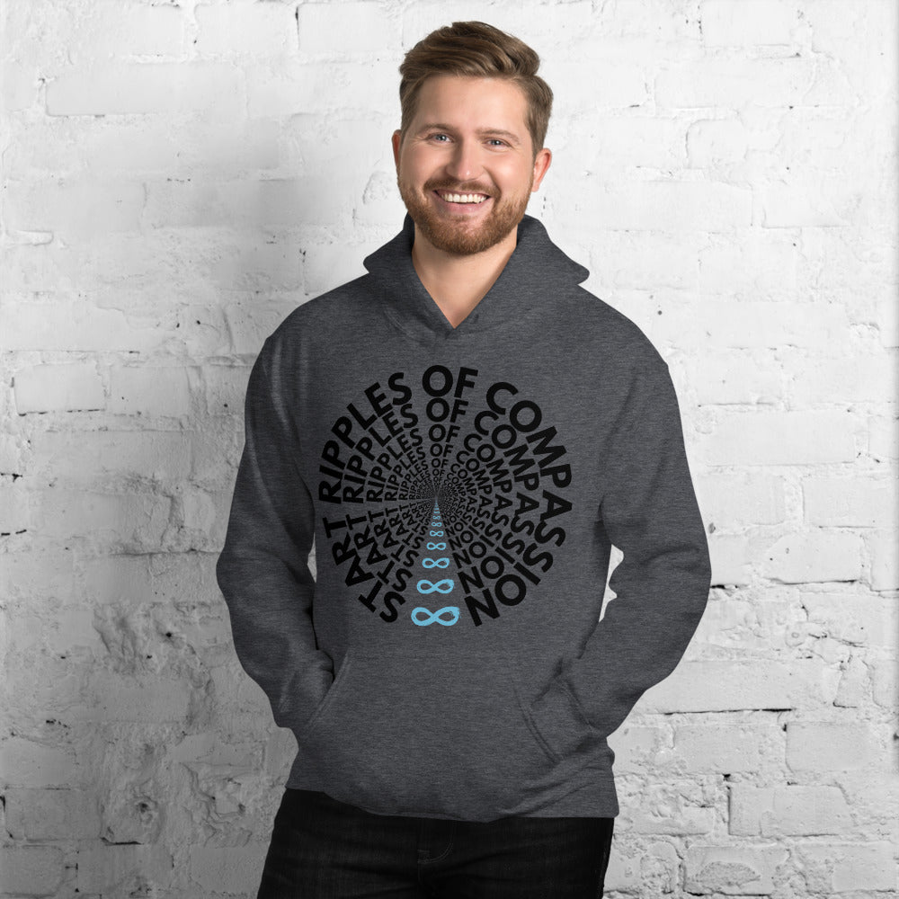 Ripples - Unisex Hoodie - Black print