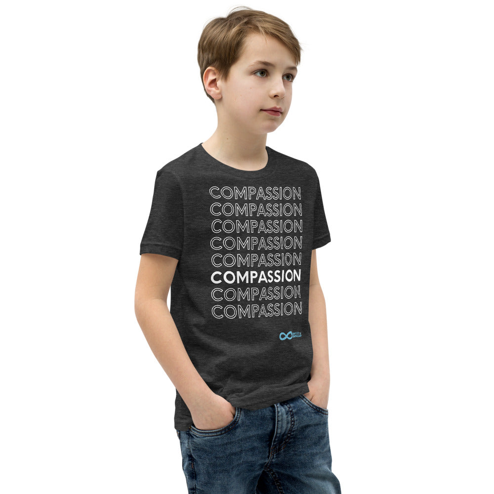 Compassion English - Youth Unisex T-Shirt - White Print