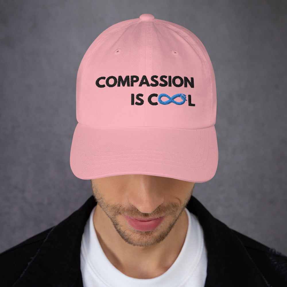 Compassion is Cool - Dad Hat - Black Thread
