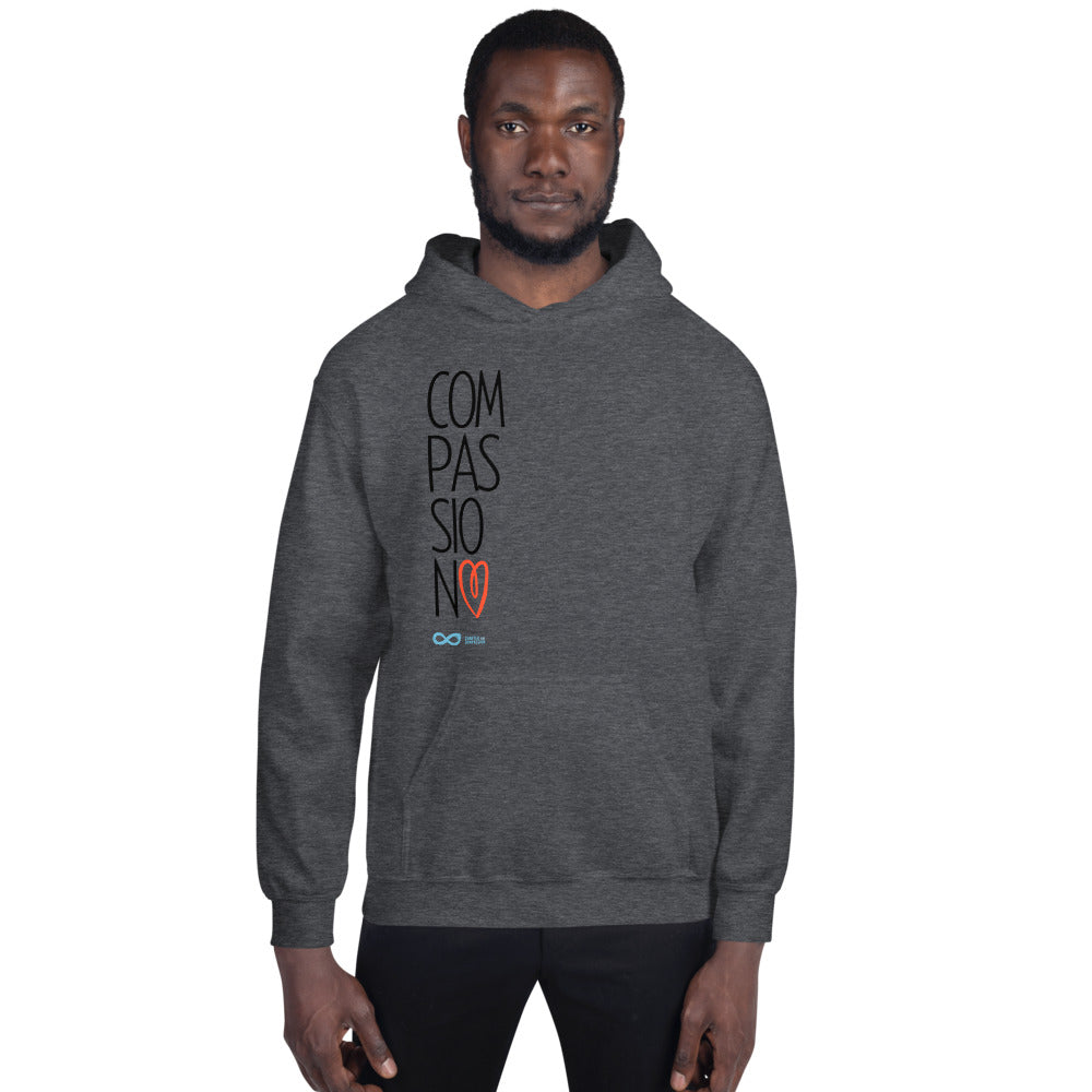 Compassion Heart - Unisex Hoodie - Black Print
