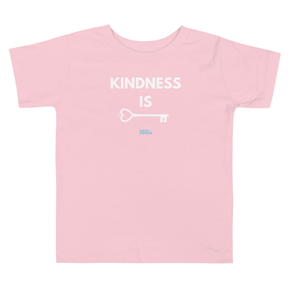Kindness is Key - Toddler Tee - White Print