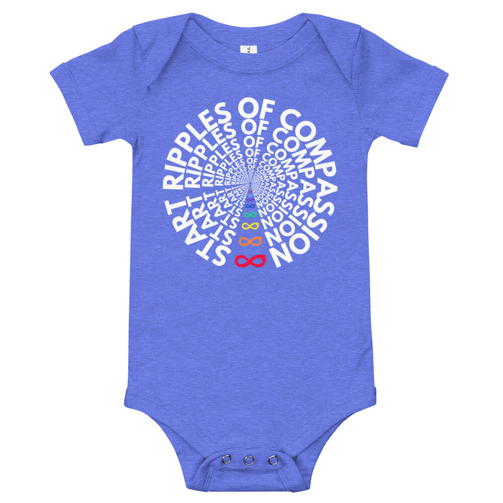 Ripples - Onesie - Rainbow White Print