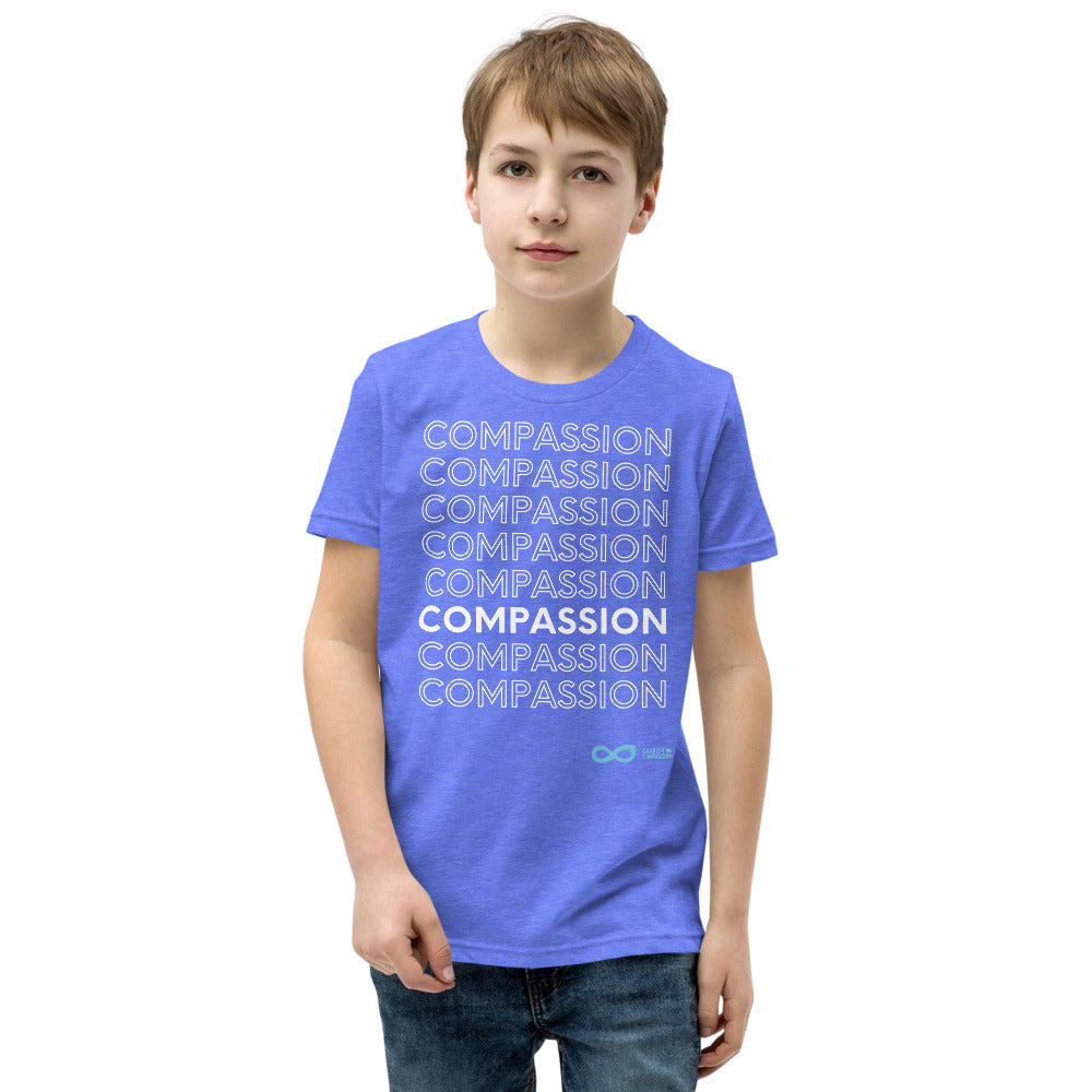 Compassion English - Youth Unisex T-Shirt - White Print