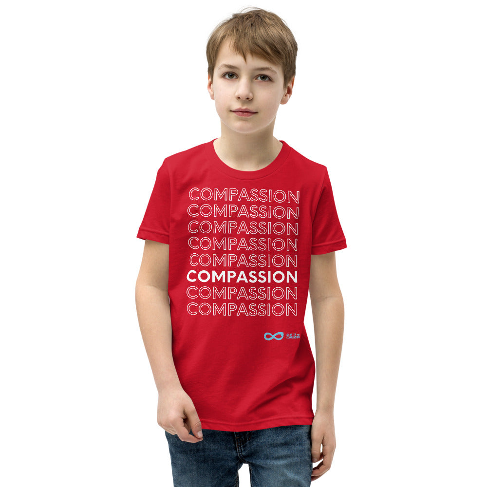 Compassion English - Youth Unisex T-Shirt - White Print