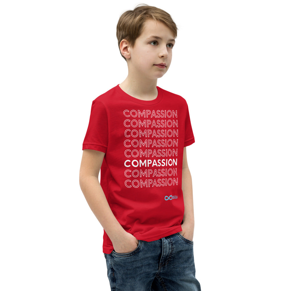 Compassion English - Youth Unisex T-Shirt - White Print