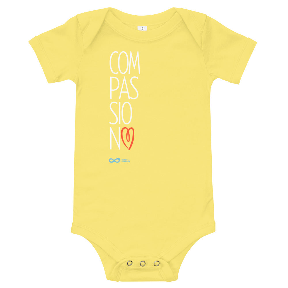 Compassion Heart - Onesie - White Print