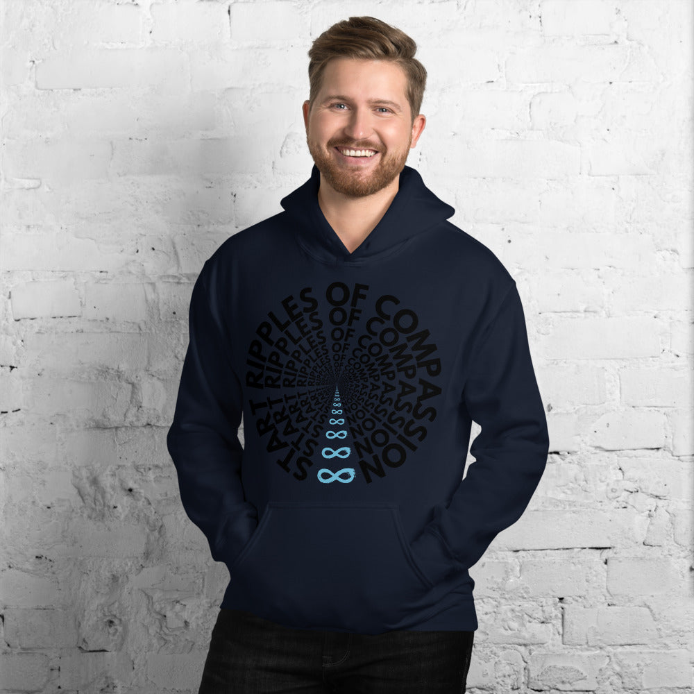 Ripples - Unisex Hoodie - Black print