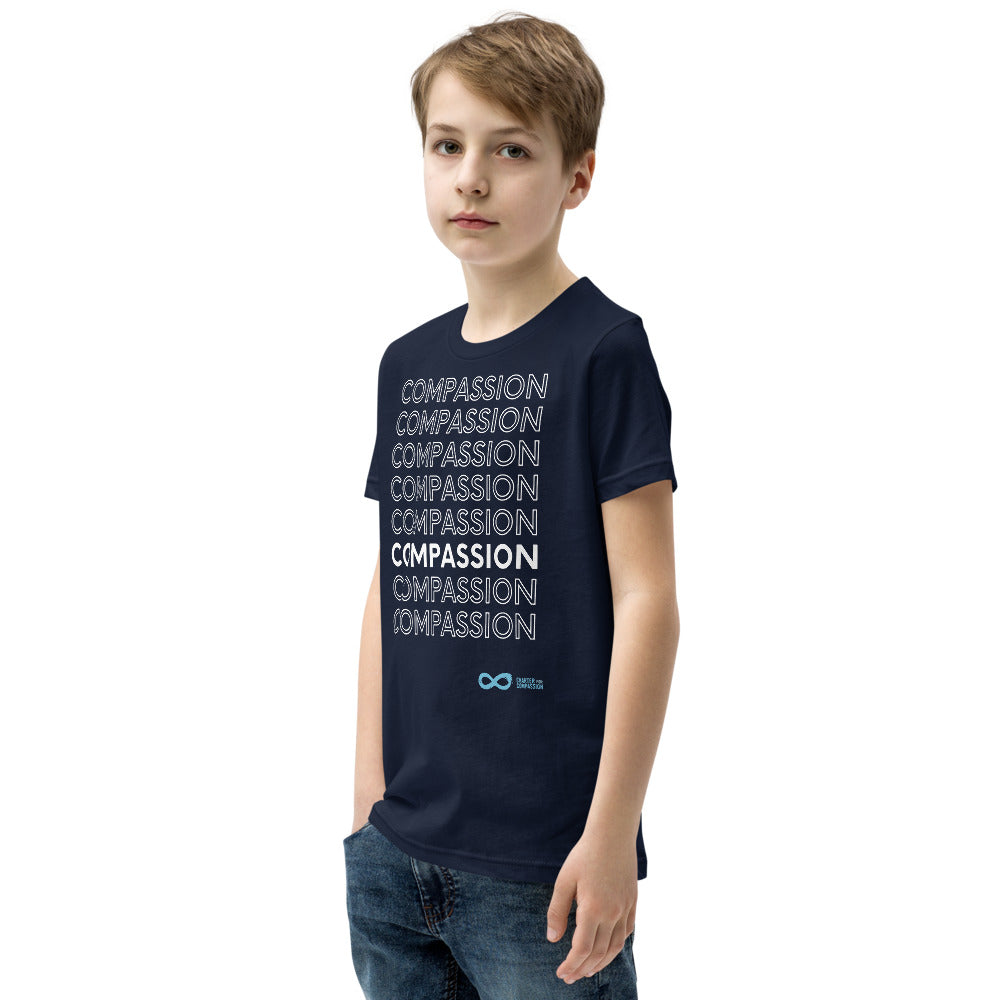 Compassion English - Youth Unisex T-Shirt - White Print