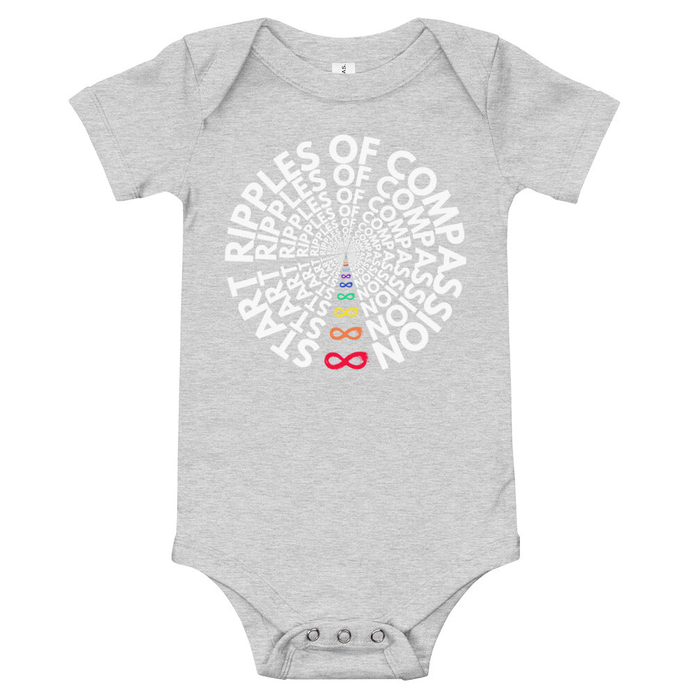 Ripples - Onesie - Rainbow White Print