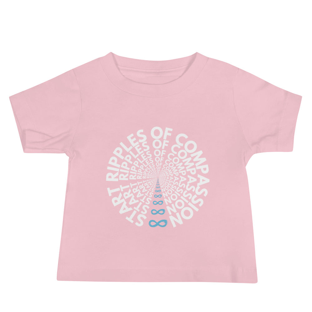 Ripples - Baby Tee - White Print