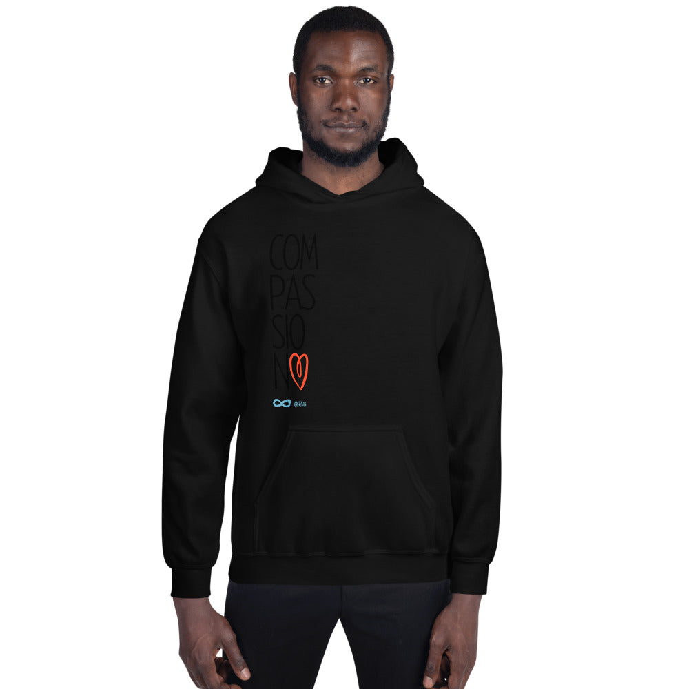 Compassion Heart - Unisex Hoodie - Black Print