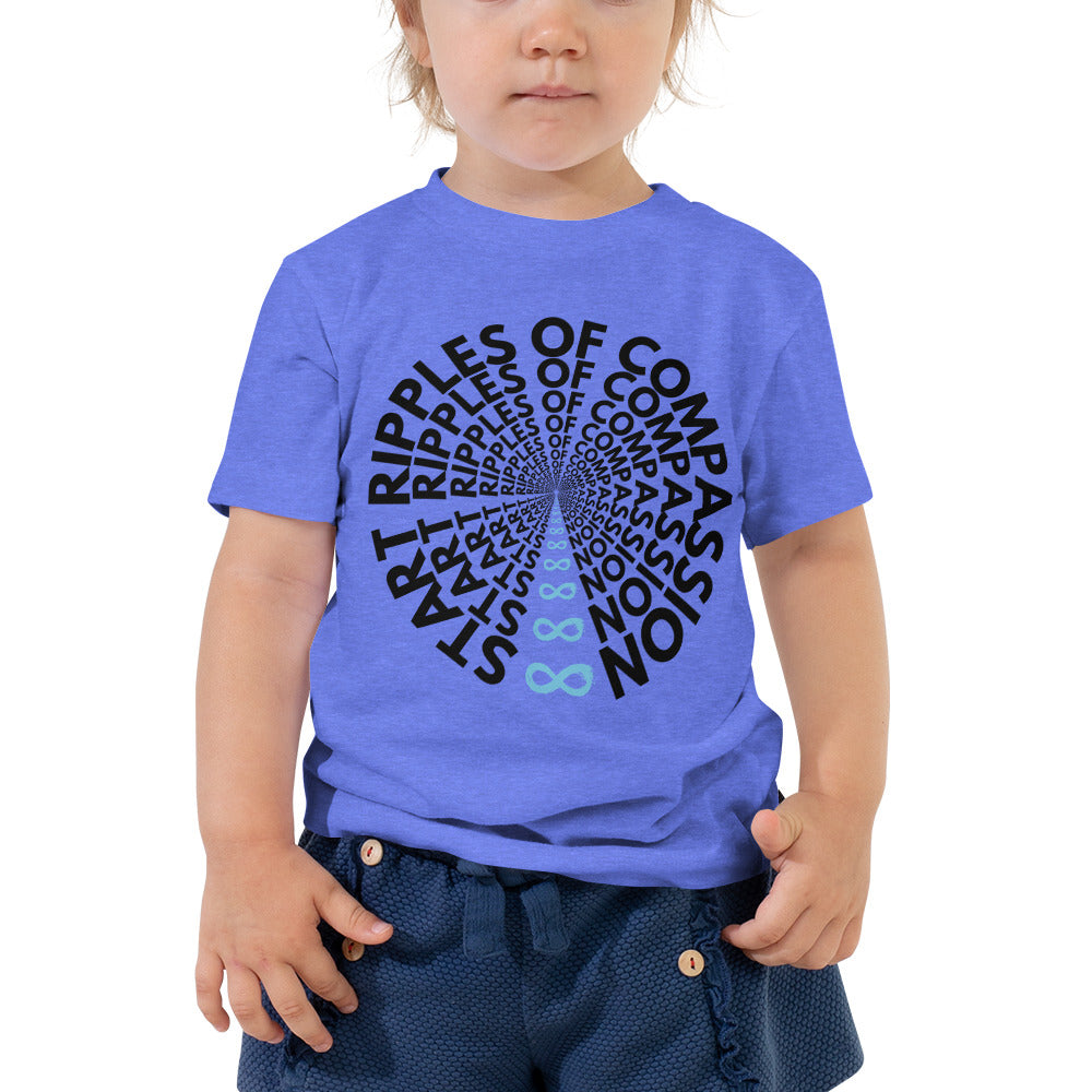Ripples - Toddler Tee - Black Print