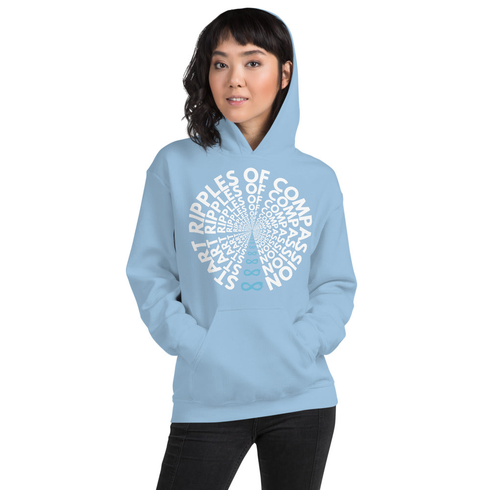 Ripples - Unisex Hoodie - White Print