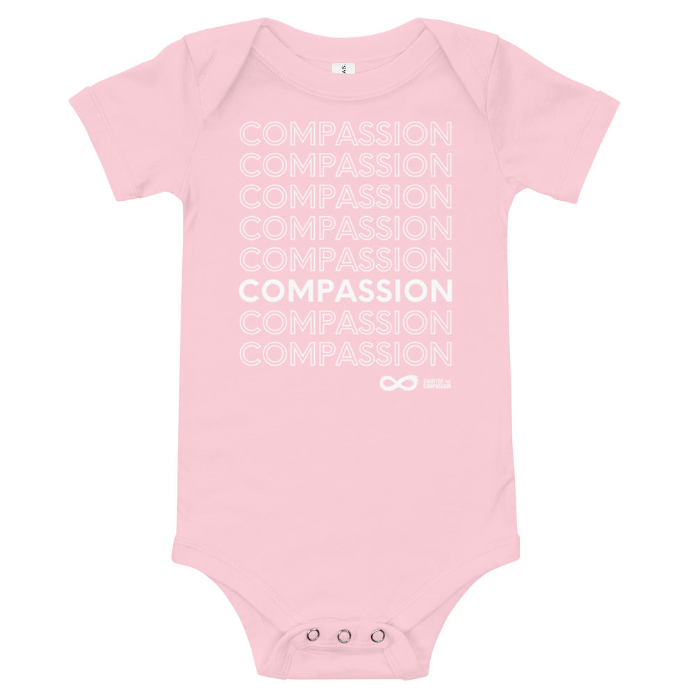 Compassion English - Onesie - White Print
