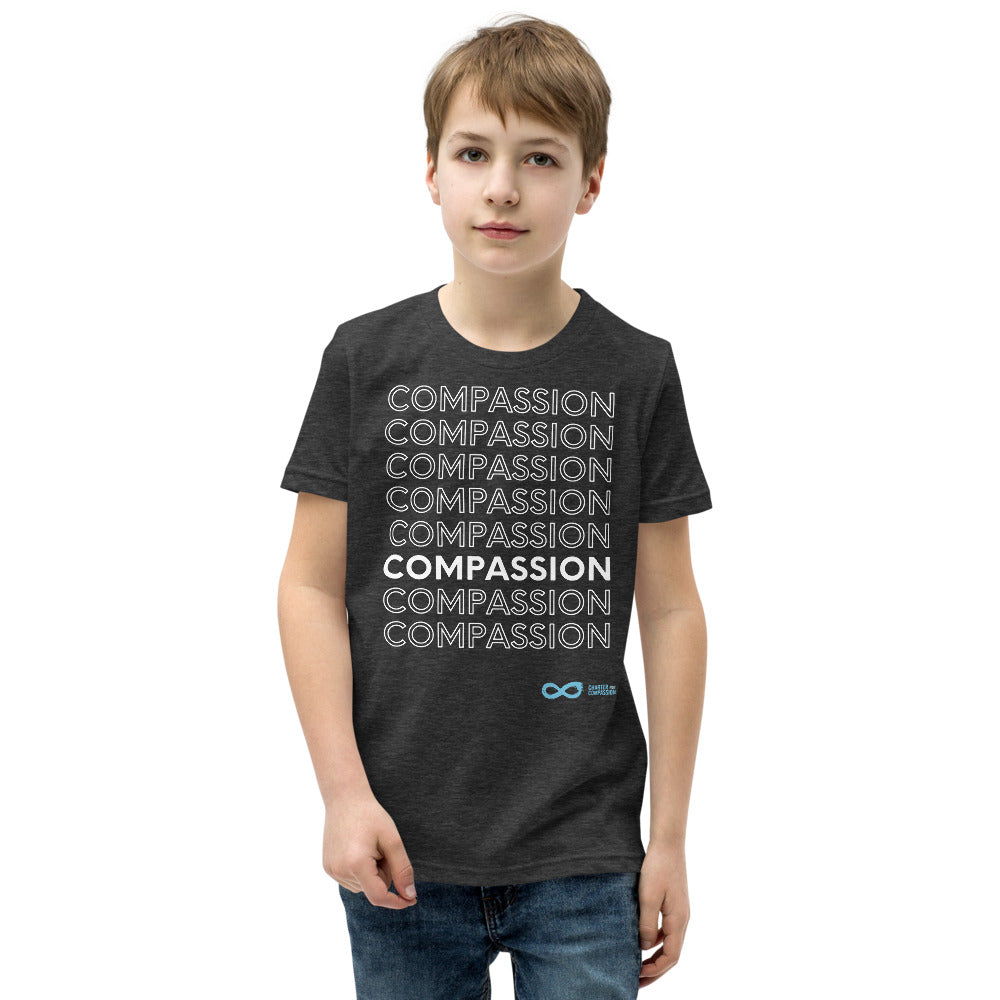 Compassion English - Youth Unisex T-Shirt - White Print