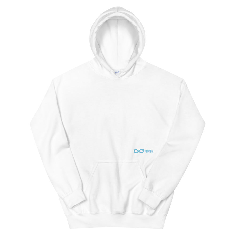 Compassion English - Unisex Hoodie - White Print