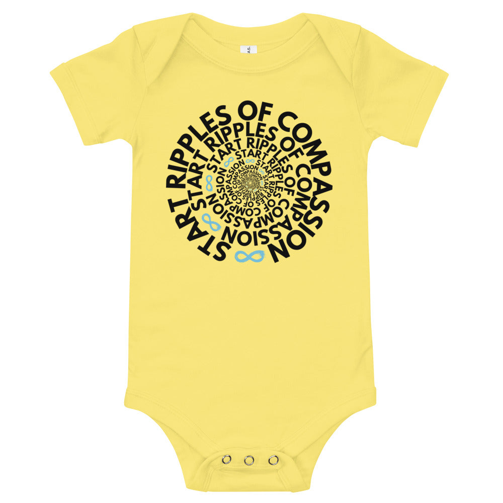 Ripples Twist - Onesie - Black Print