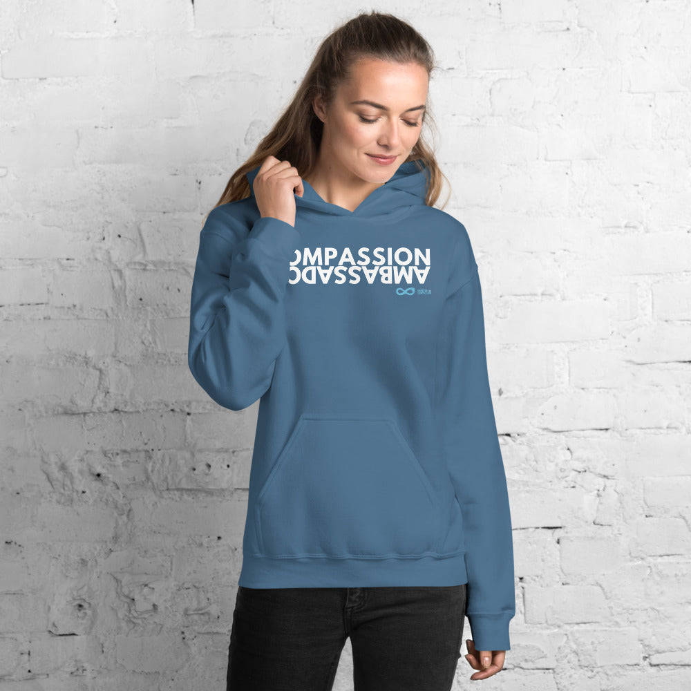 Compassion Ambassador - Unisex Hoodie - White print