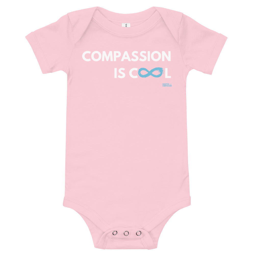 Compassion is Cool - Onesie - White Print