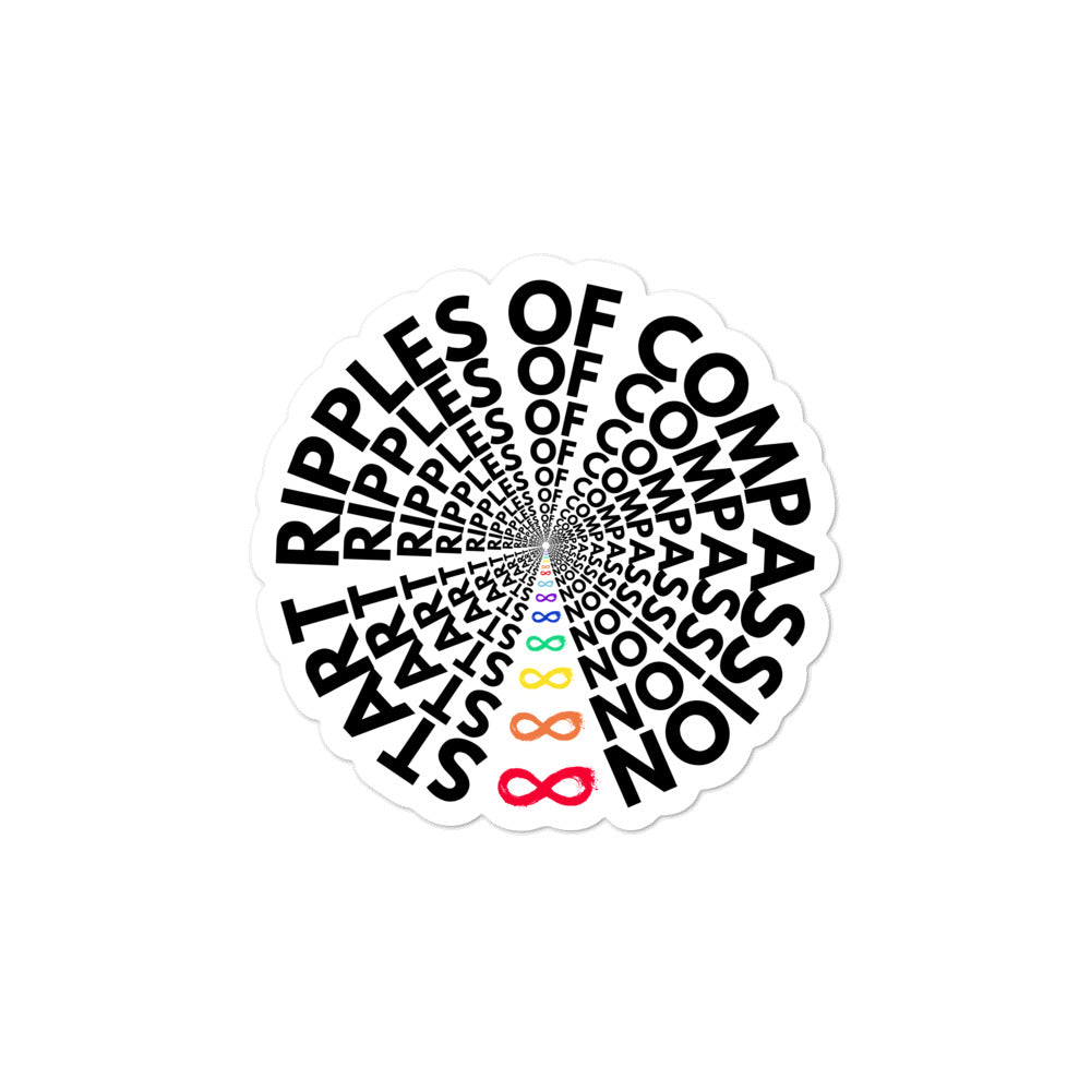Ripples Rainbow - Sticker