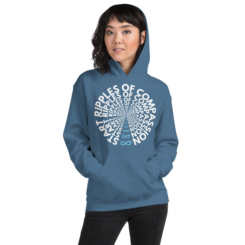 Ripples - Unisex Hoodie - White Print