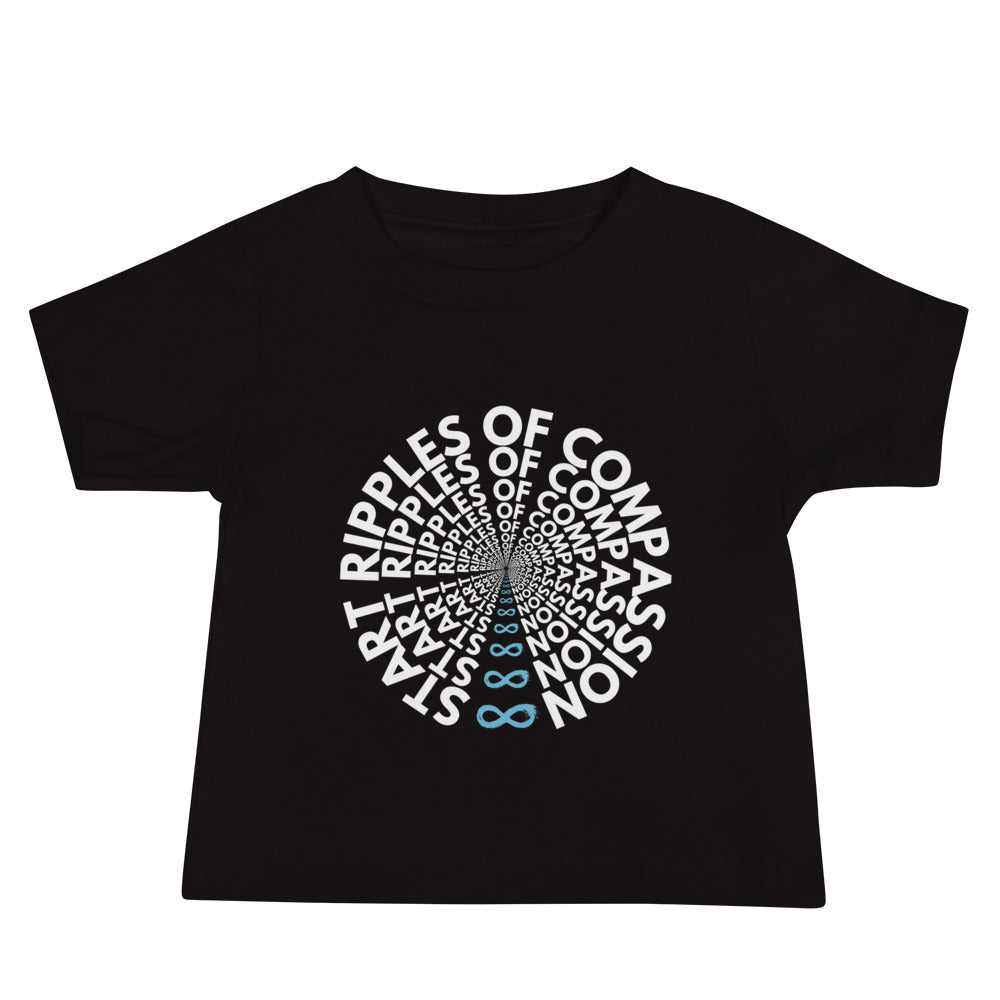 Ripples - Baby Tee - White Print