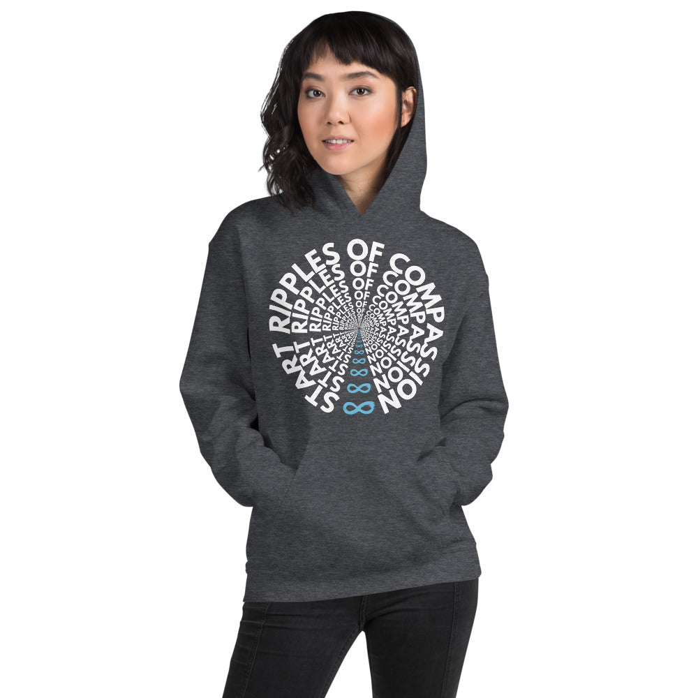 Ripples - Unisex Hoodie - White Print