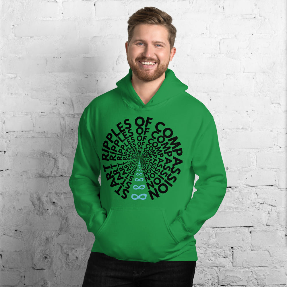 Ripples - Unisex Hoodie - Black print