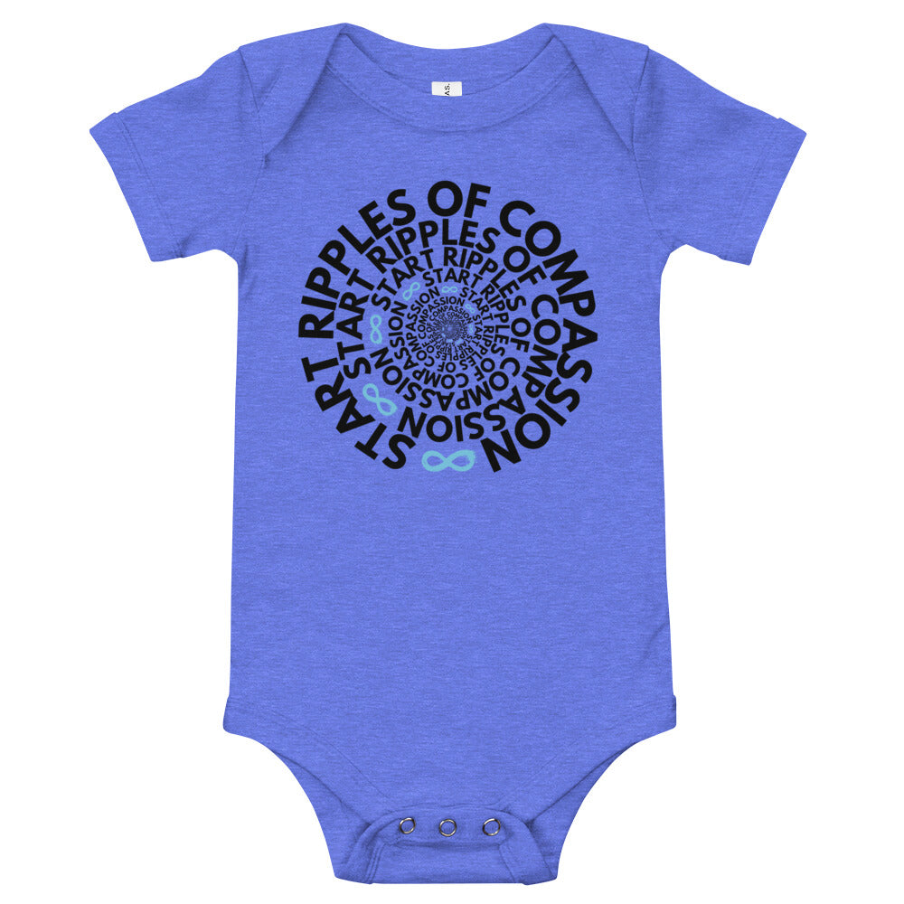 Ripples Twist - Onesie - Black Print