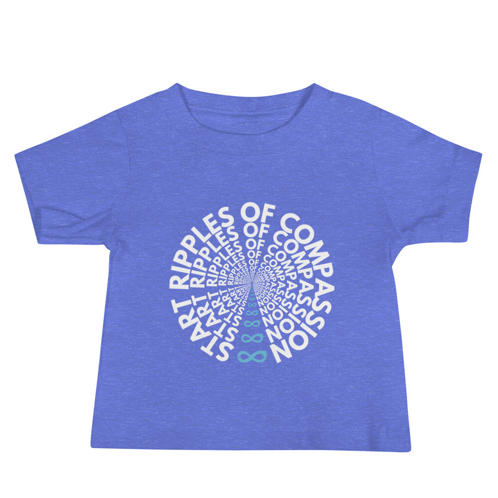 Ripples - Baby Tee - White Print