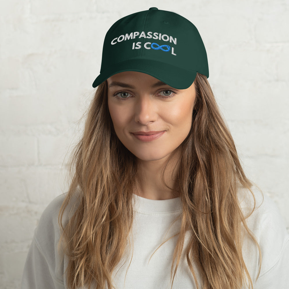 Compassion is Cool - Dad Hat - White Thread