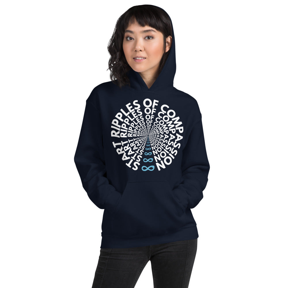 Ripples - Unisex Hoodie - White Print