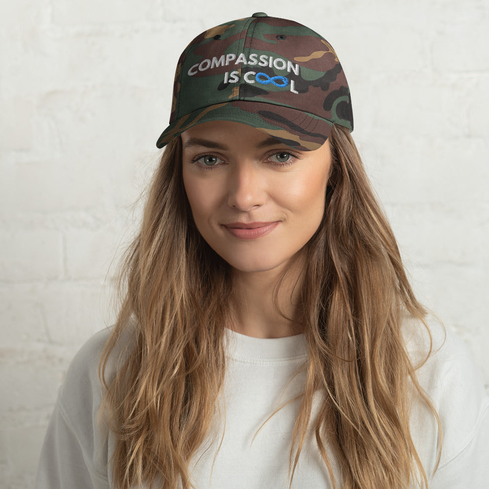 Compassion is Cool - Dad Hat - White Thread