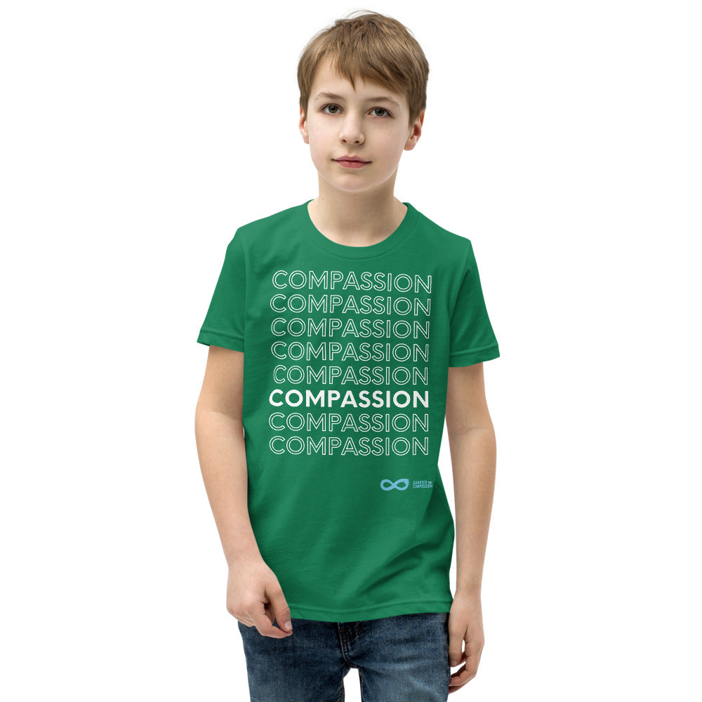 Compassion English - Youth Unisex T-Shirt - White Print