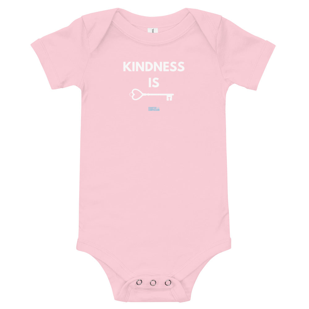Kindness is Key - Onesie - White Print