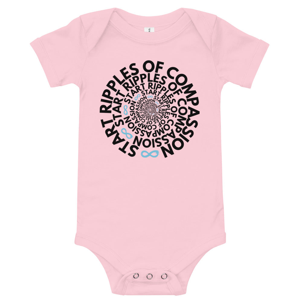 Ripples Twist - Onesie - Black Print