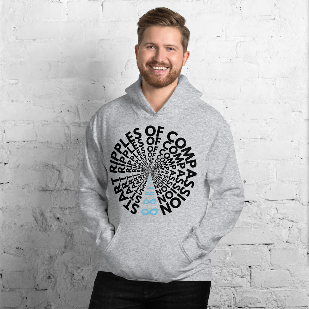 Ripples - Unisex Hoodie - Black print