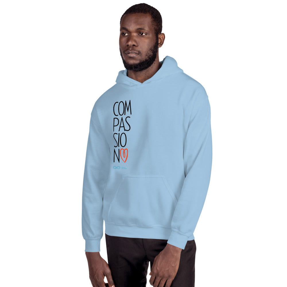 Compassion Heart - Unisex Hoodie - Black Print