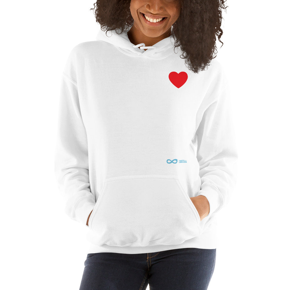 I Love Myself & Others & Cats - Unisex Hoodie - White Print