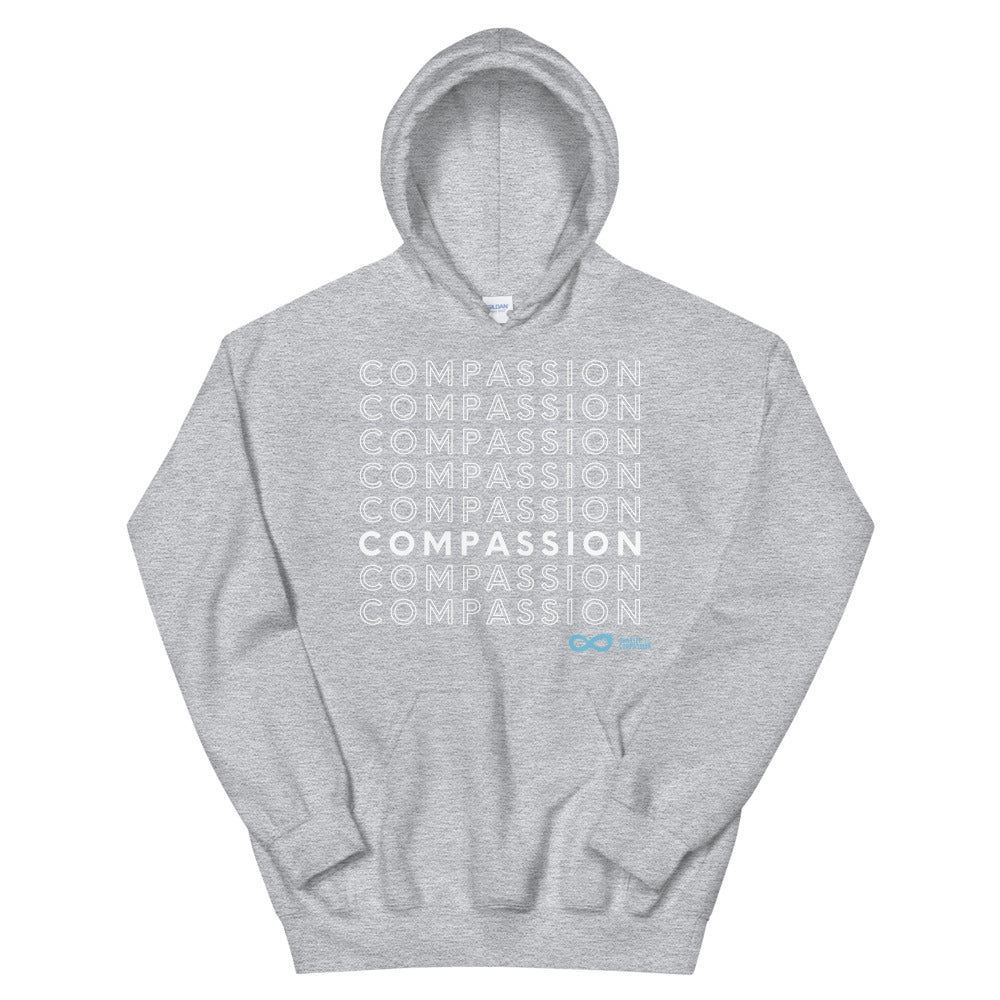 Compassion English - Unisex Hoodie - White Print