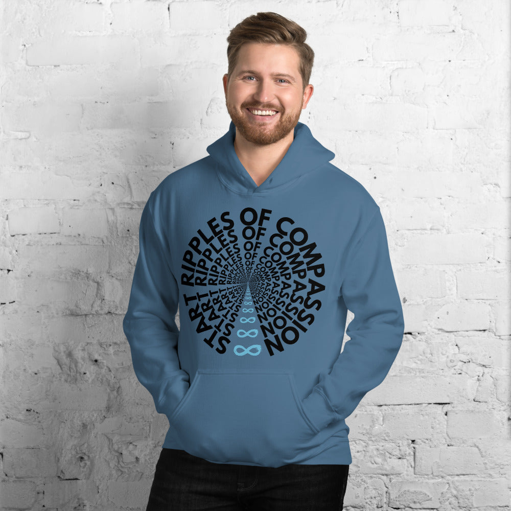 Ripples - Unisex Hoodie - Black print