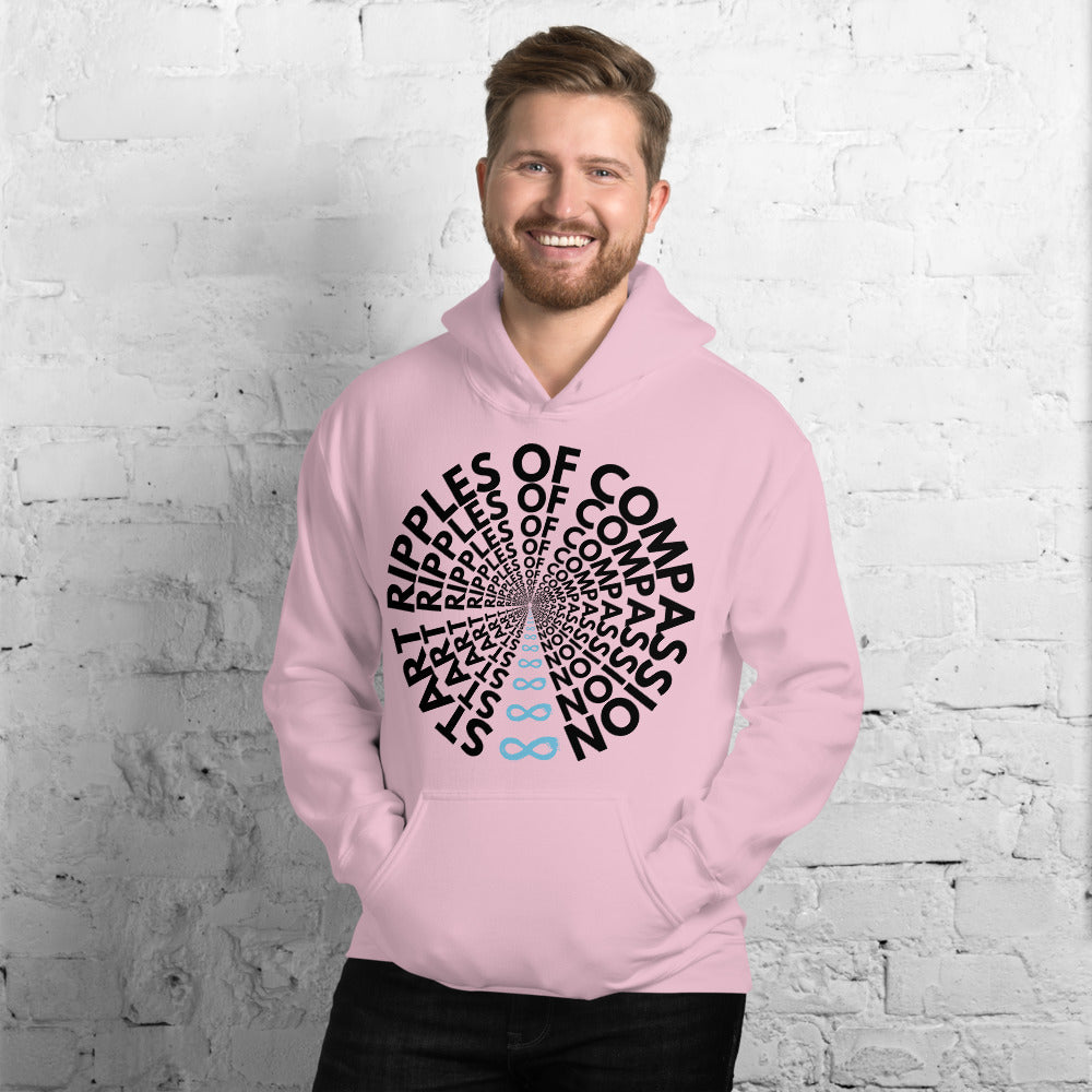 Ripples - Unisex Hoodie - Black print